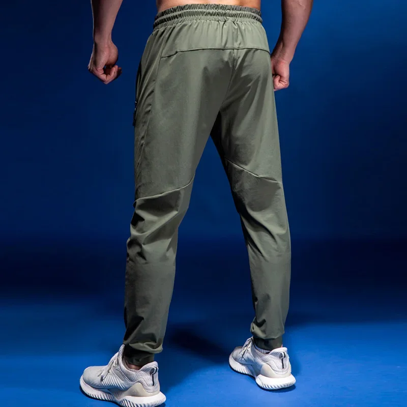 Sports Running Pants Men's Breathable Fitness Training Jogging Sweatpants Basketball Tennis Trousers Gyms Track Elastic Pants 2