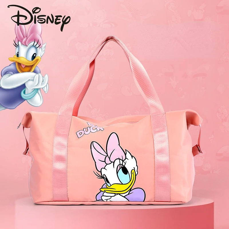 Disney Original New Travel Handbag Donald Duck Cartoon Cute Women's Travel Bag Large Capacity Luxury Brand Fashion Shoulder Bag