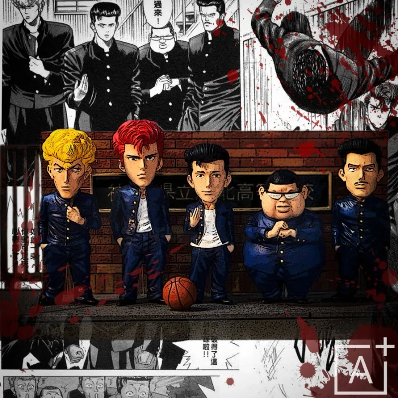 

5 шт./комплект, экшн-фигурки из аниме «Slam Dunk», 6-9 см