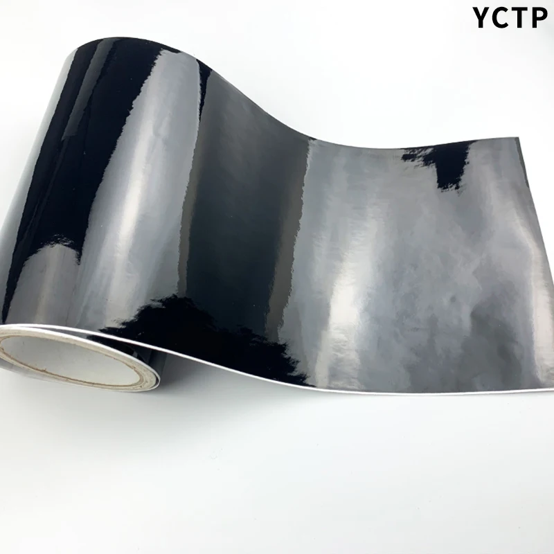 Klassieke Glossy Black Vinyl Wrap Film Car Wrapping Folie Console Computer Laptop Skin Telefoon Cover Motorfiets Auto Sticker Roll
