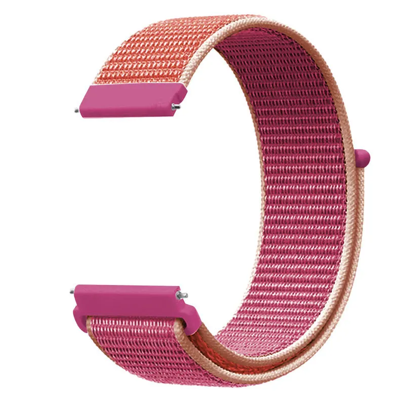 22mm 20mm Nylon Loop Strap for Samsung Galaxy Watc...