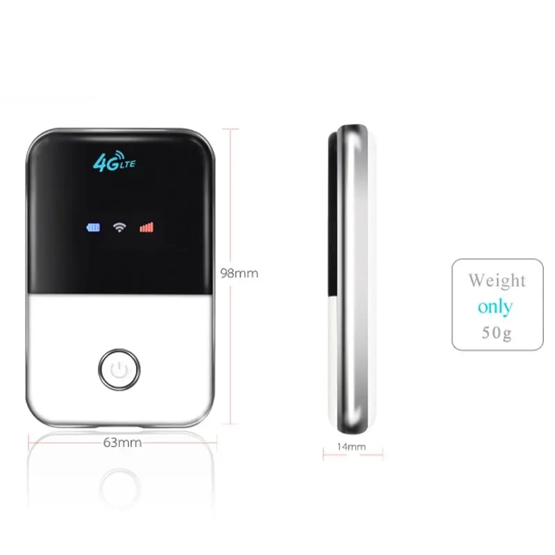TIANJIE 4G Wifi Router Mini 3G Lte Sim Card Wireless Modem Battery Portable Pocket Mobile Hotspot Car Internet Adapter wi fi router