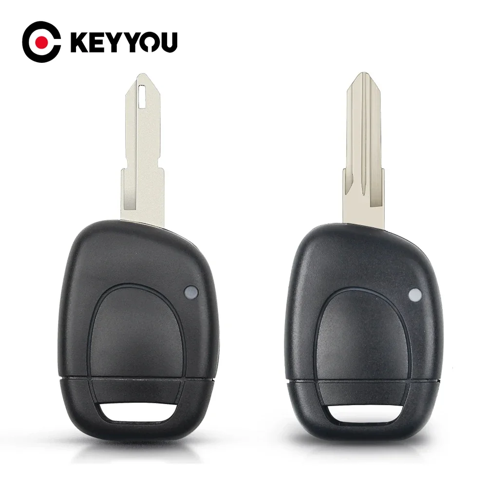 

KEYYOU For Renault 1 Button Car Key Case For Renault Twingo Clio Kangoo Master NO Chip Uncut Blade Fob Case