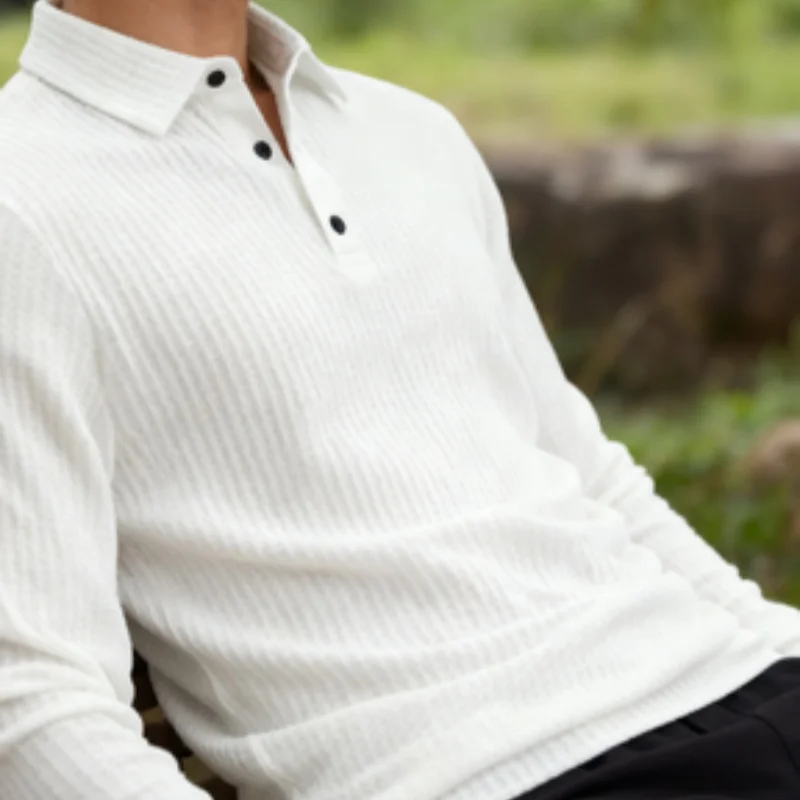 Men’s casual polo top for daily wear and layering