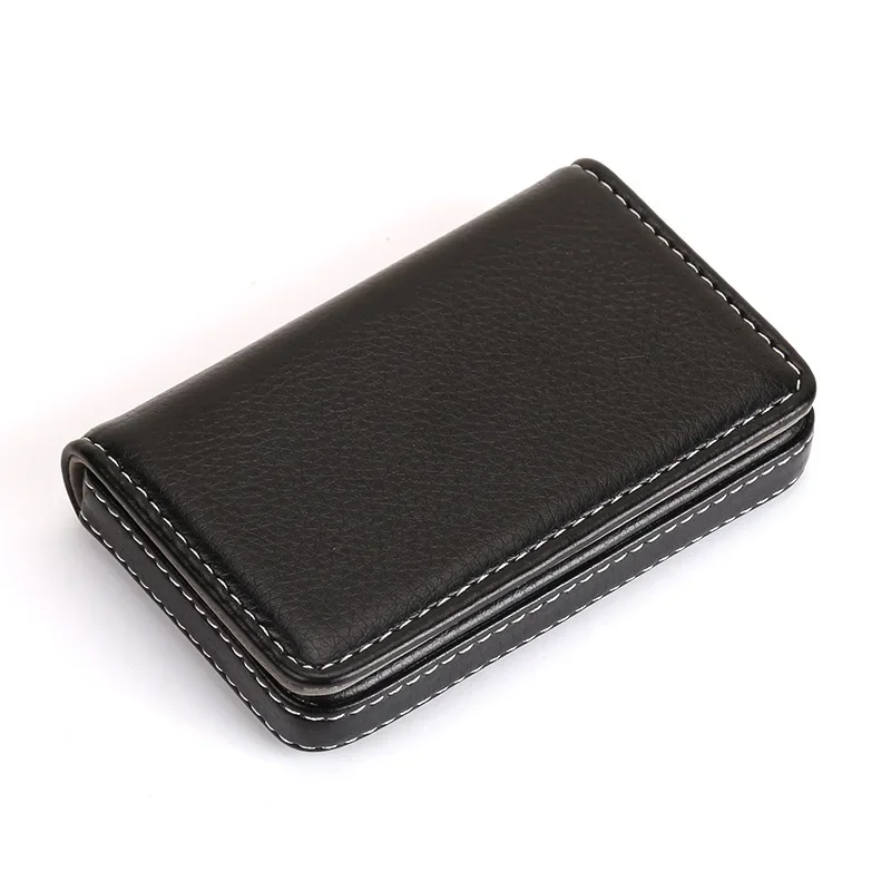 PU Leather Business Card Holder Credit Card Holder Slim Pocket Name Cards Holder Large Capacity Portable Credit Card Case 5