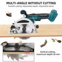Makita – scies circulaires électriques sans balais, outil de coupe sans fil de 5 pouces, outils portatifs pour le travail du bois, batterie 18V 2