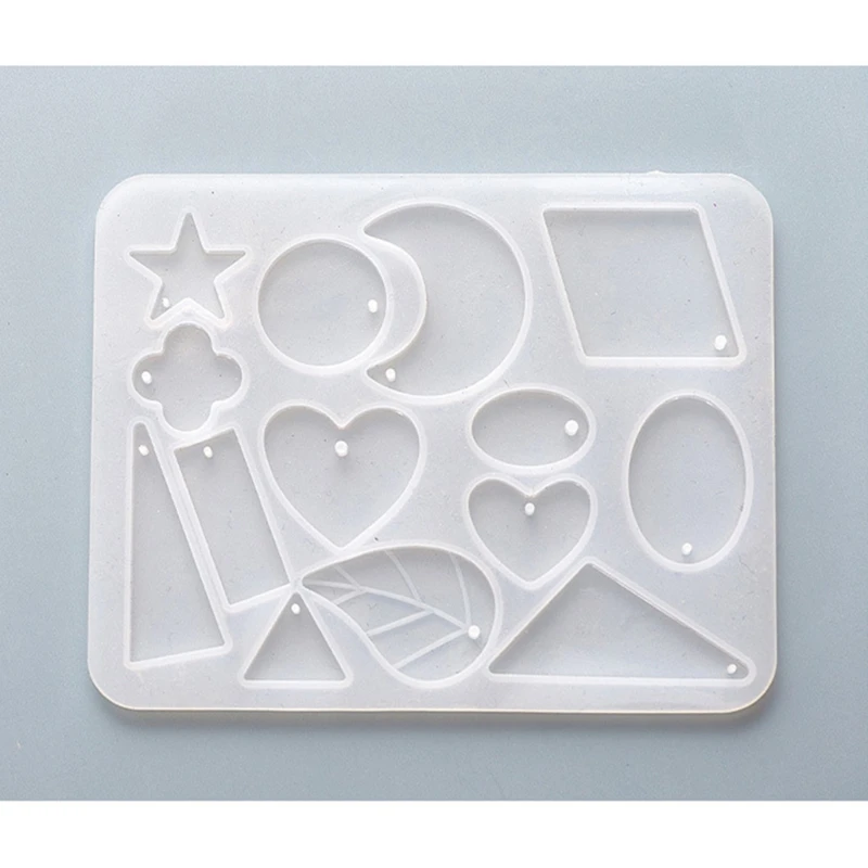 Silicone Earrings Mold Handmade Silicone Earrings Mold Necklace Earring Pendant Resin Molds Drop Dangle Resin Earring Mold Jewelry Making Tools