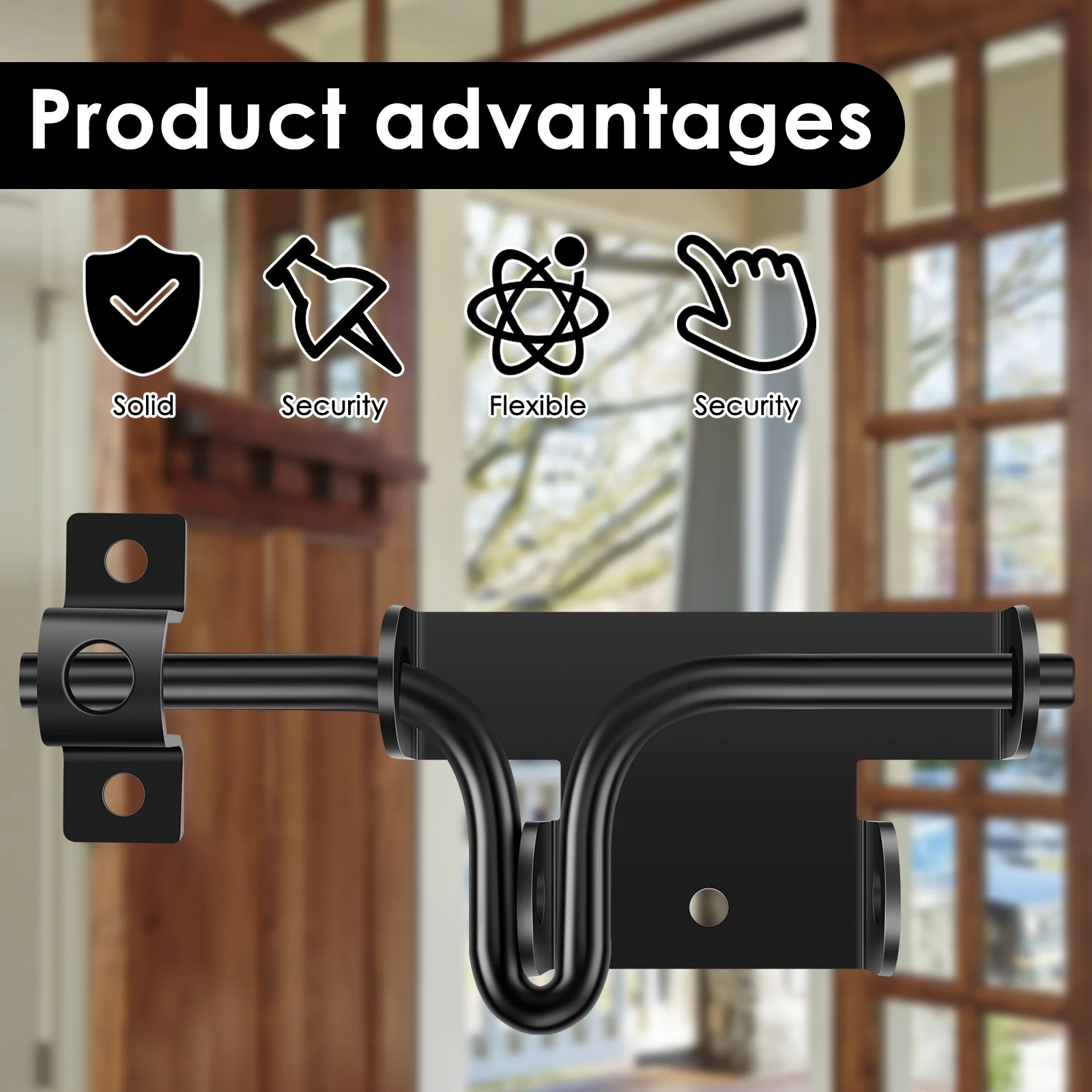 The New Slide Bolt Lock Door Window Catch for Outdoor Doors Sheds Barn Doors Cabinets Heavy Duty Solid Sliding Bolts Latch door latch