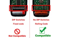 Compatible With NICE ERA FLORS FLO2RS FLO4RS FLORE FLO2RE FLO4RE ONE ON2E ON4E INTI INTI2 Garage Door Remote Control 433.92MHz 2