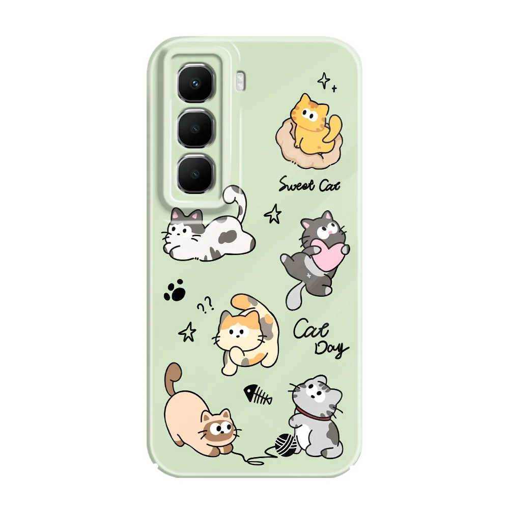 Happy Cat Phone Case - Stylish Protective Hard Cover with Film
