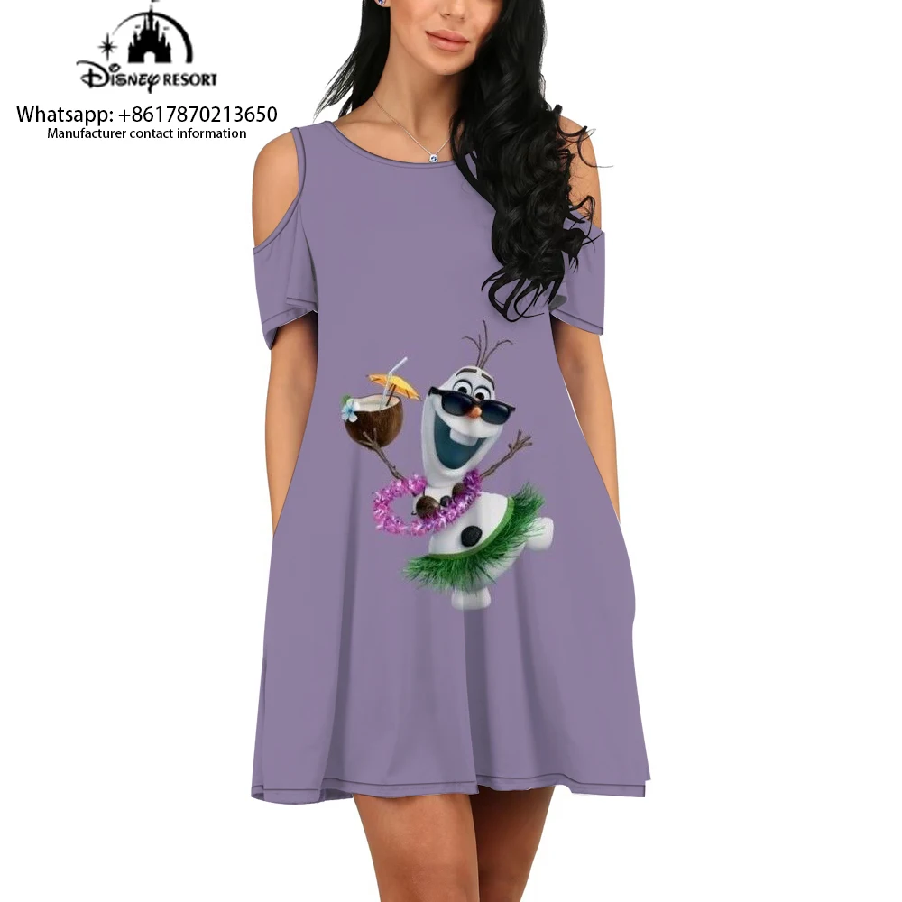 

2024 Frozen Dress Cosplay Costume Princess Summer Party Christmas Dress Cosplay Disney Series Dress