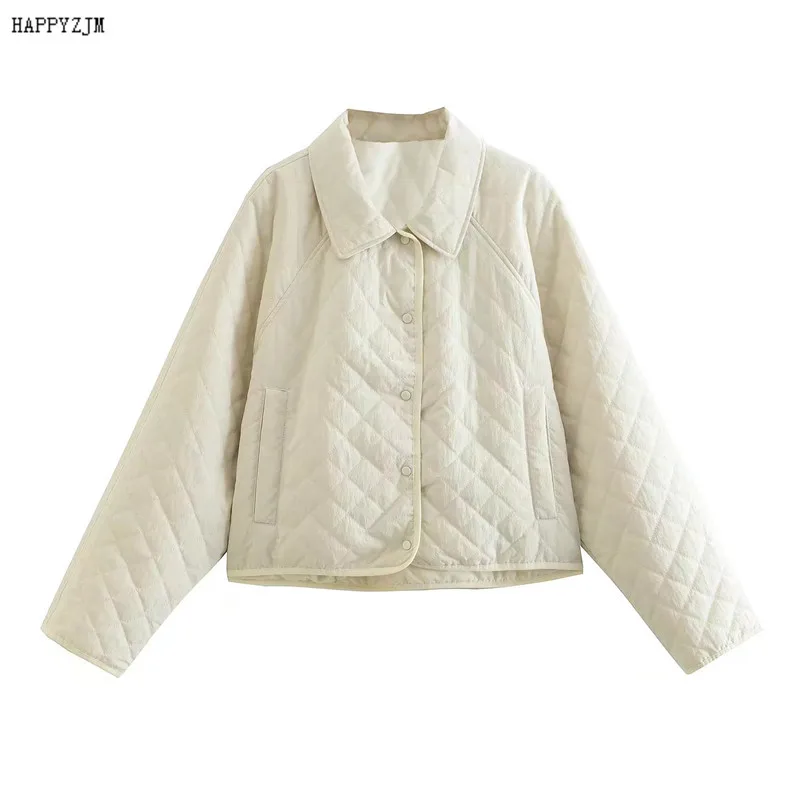 

2022 New Women Short Cotton Shirt Coat Autumn&Winter Fashion Casual All-Match Long-Sleeved High Street Lapel Jacket