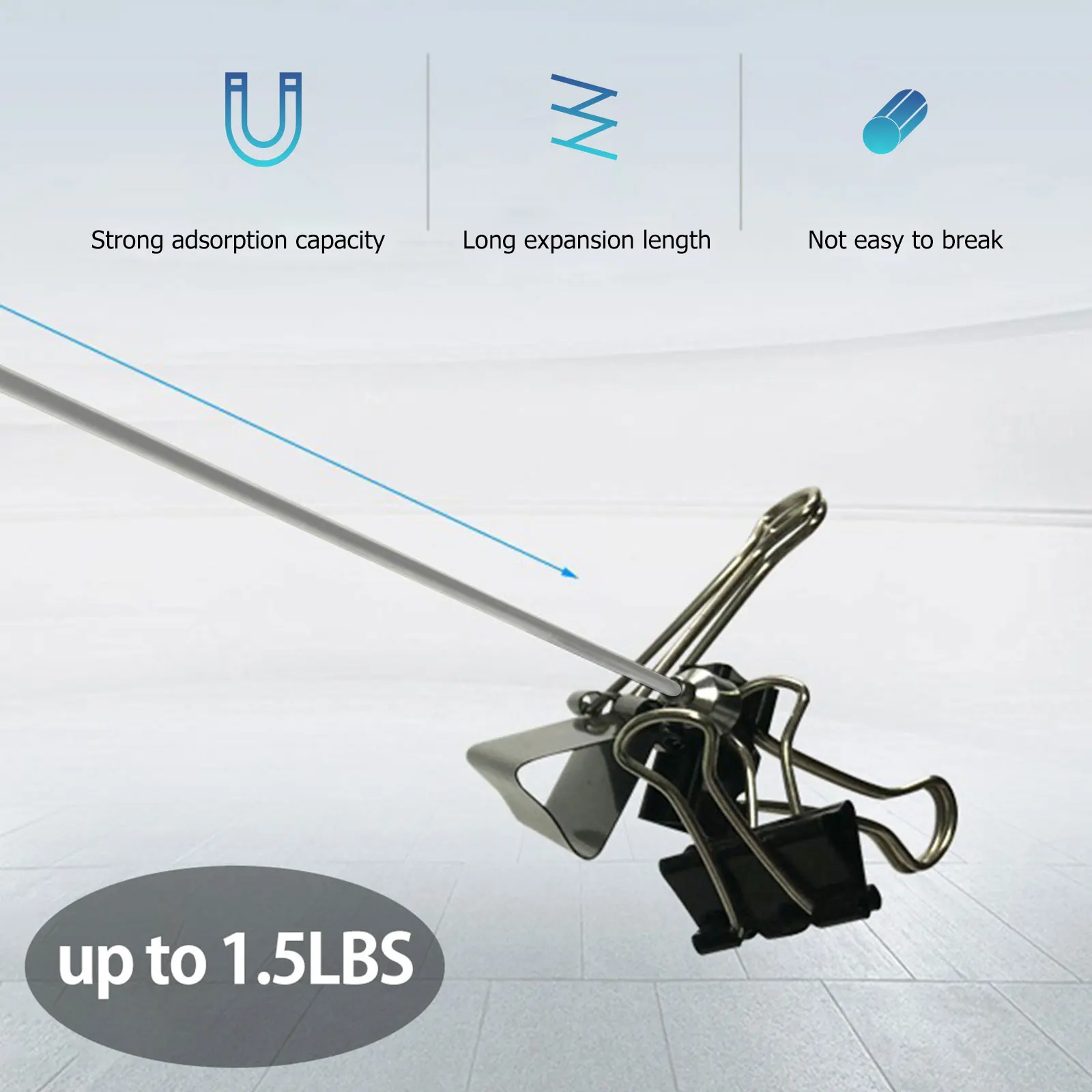 Adjustable Telescoping Magnetic Grabber Tool with Pocket Clip