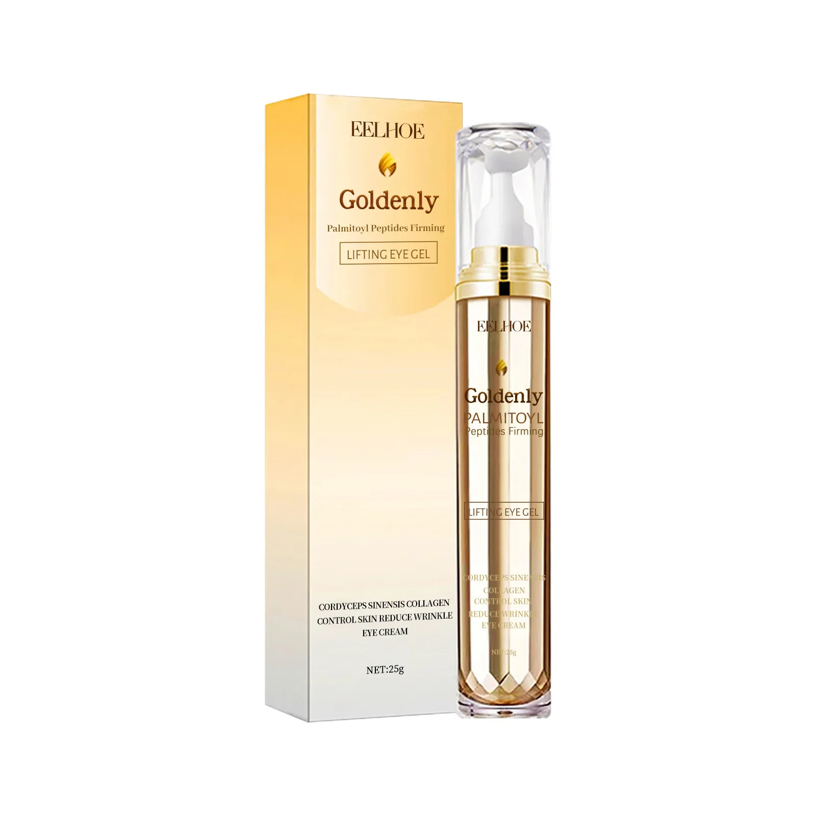 Eelhoe Gold Palm Coffee Eye Cream Fading Wrinkle Dark Circles Moisturizing Firming Eye Skin Anti-Wrinkle Cream Makeup Set eye makeup set makeup set makeup kit
