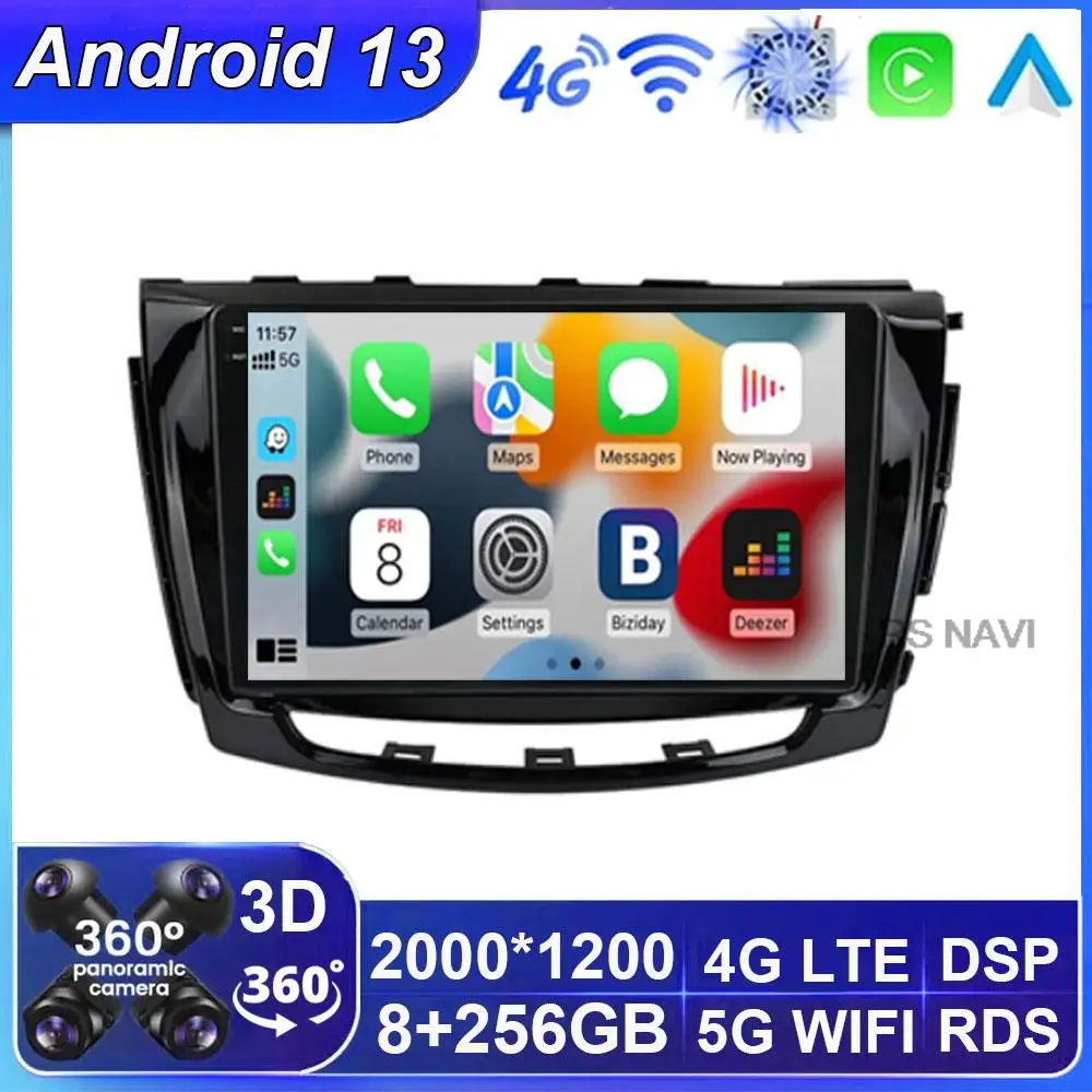 Android 13 Car Rodio Per Great Wall Gwm Steed Great Wall Wingle 6 Carplay Auto Multimediavideo Player Unità Principale Di Navigazione Gps