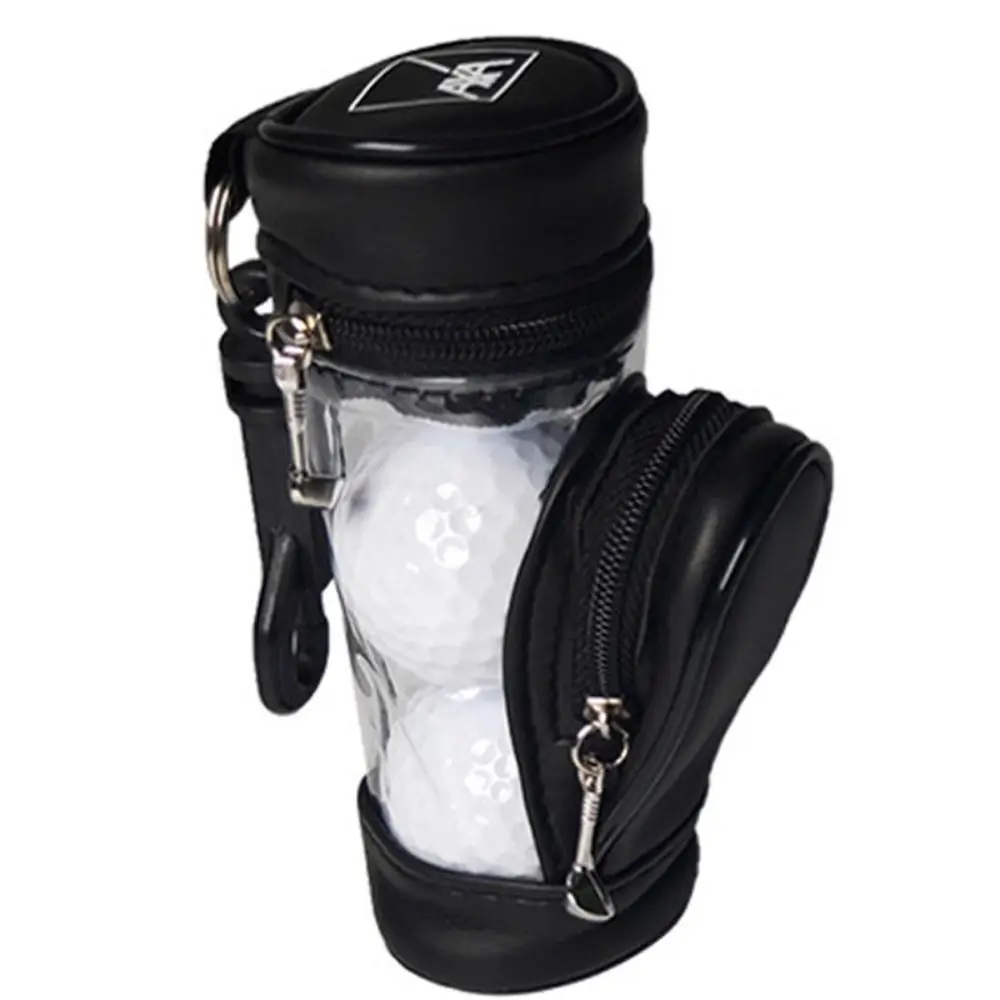 Golf Pouch Golf Mini Bag PU Waterproofing Wear-resistant Durable Large Capacity Portable Golf Accessories