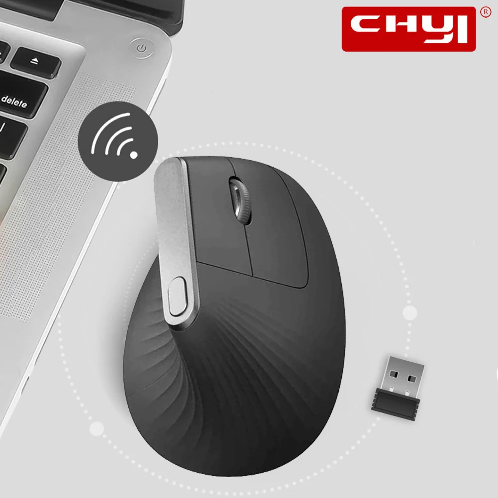 Mouse Wireless Ergonomico Verticale 6 Pulsanti Gaming Mause Rgb 1600 Dpi Ottico Mini Mouse Usb Con Per Laptop Deskop Mac Surface