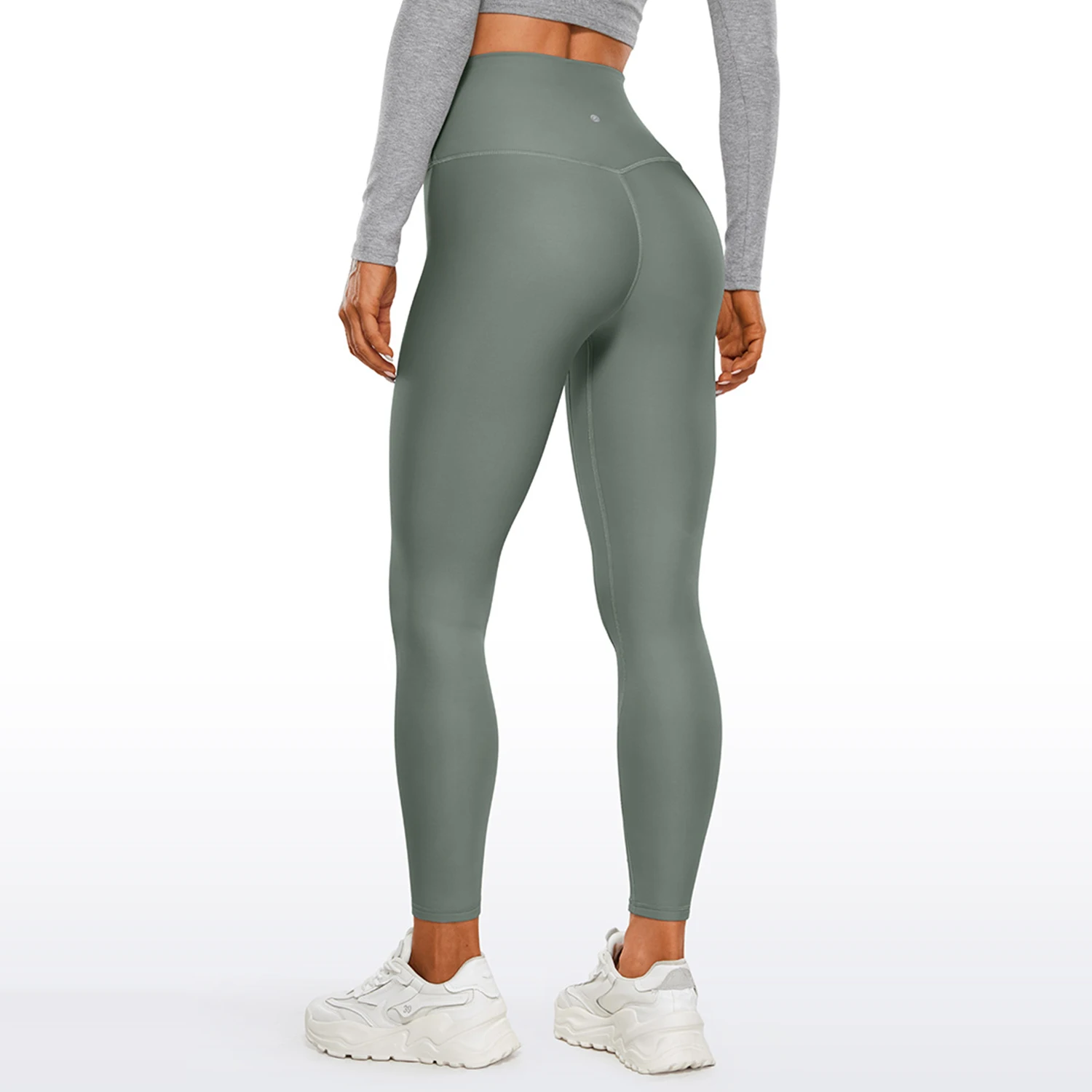 CRZ YOGA Womens Thermal Fleece Lined Leggings 25'' - Winter Warm Thick Soft High Waisted Workout Hiking Pants Yoga Tights