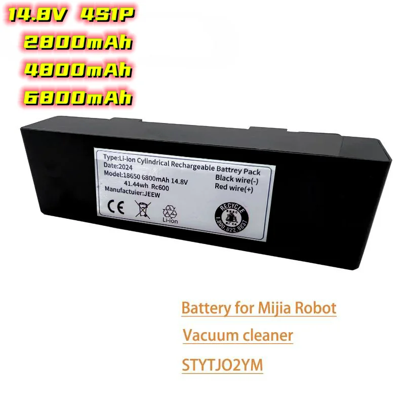 

Batería recargable 14.8V Original para Robot aspirador VIOMI V3 V2 Pr 18650 6800mAh VRVCLMB21B barrido fregado MVVC01-JG
