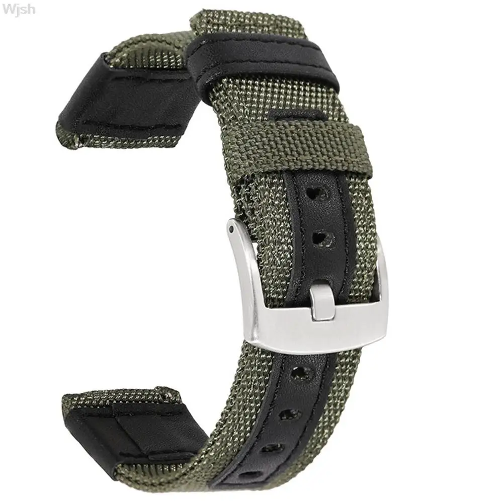 

20mm 22mm Nylon Leather Strap for Samsung Galaxy Watch 3 42mm 46mm Active 2 Gear S2 S3 Wrist Bracelet Band Huawei GT 2/2e/Pro