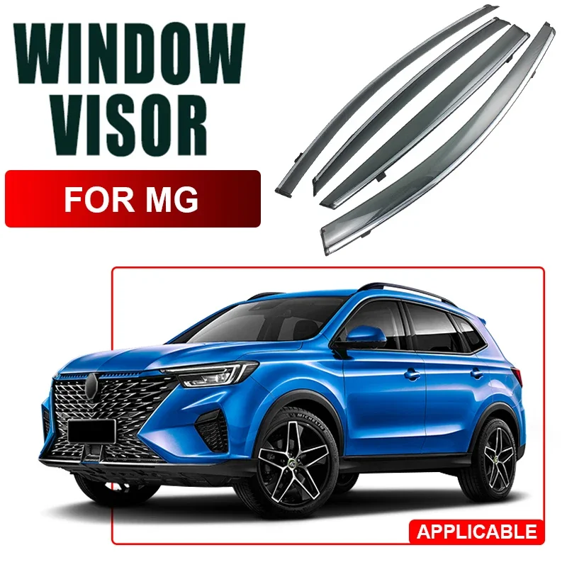 

4pcs For MG MARVEL R EXTENDER HECTOR MAXUS 9 MG5 ES EP GT MG3 MG4 ZS HS RX5 GLOSTER 2017-2025Car Window Visor Waterproof Protect