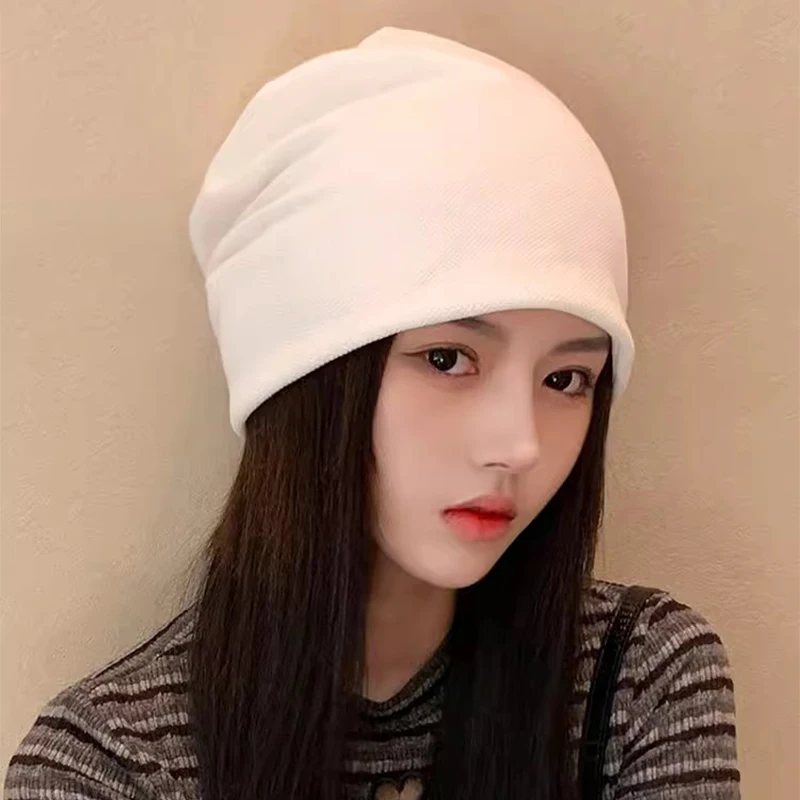 Hip-hop Beanies Hat for Women Men Stretch Slouchy Outdoor Skull Cap Suitable for Spring Autumn Winter Skullies Beanie Caps - 3