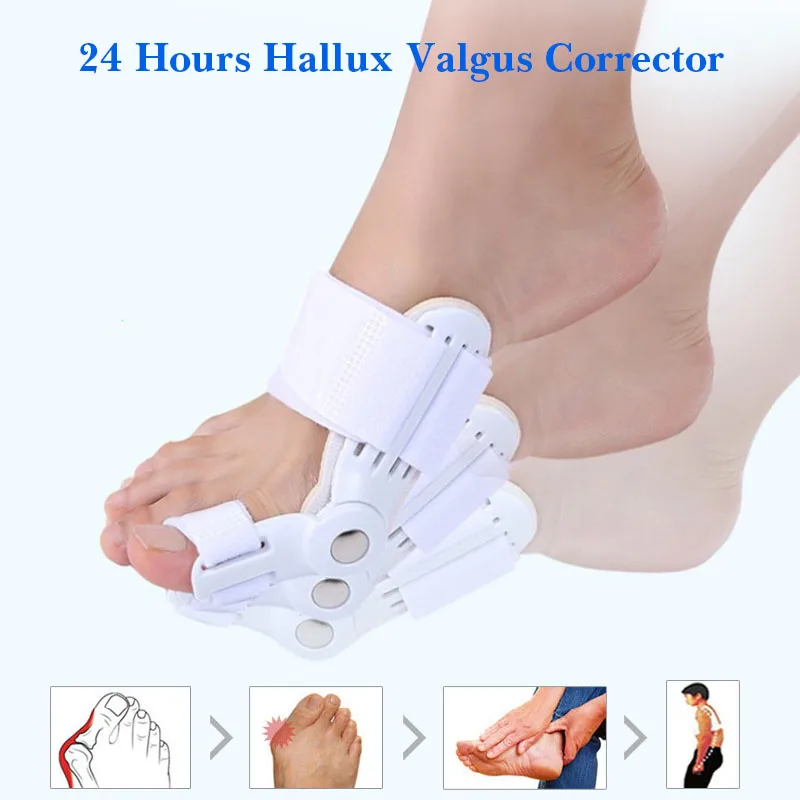 

1pair Splint Big Toe Straightener Corrector Foot Pain Relief Hallux Valgus Correction Orthopedic Supplies Pedicure Foot Care