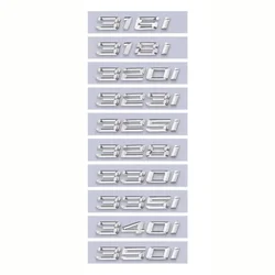 Premium 3 Series Rear Trunk Emblem Badge Sticker - 335d (Chrome)