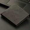 New Retro Men Leather Wallets Small Money Purses Design Dollar Price Top Men Thin Wallet With Coin Bag Zipper 1