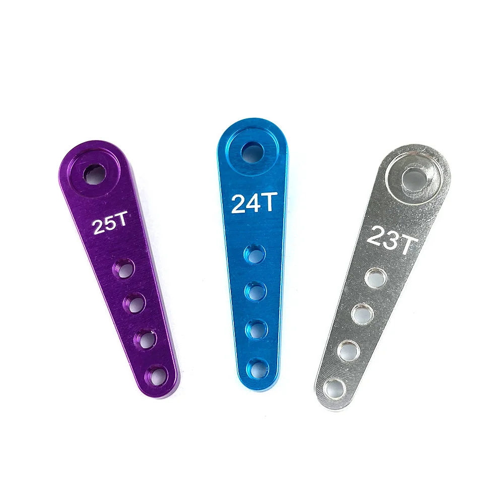 KUENCE 2 PZ Rc Auto/Barca Braccio di Sterzo in Metallo Alluminio Colorato Singolo/Doppio Braccio 3mm 4mm 5mm Modello RC Barca Servo Roker Arms Timone Parti (Color : Dia.5mm Two Side