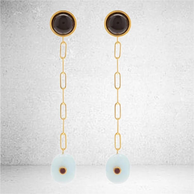 

To Reines New Woman Fashion Simple Earrings For Women Korean Gem Chain Pendientes Jewelry Party Girl Gift серьги женские