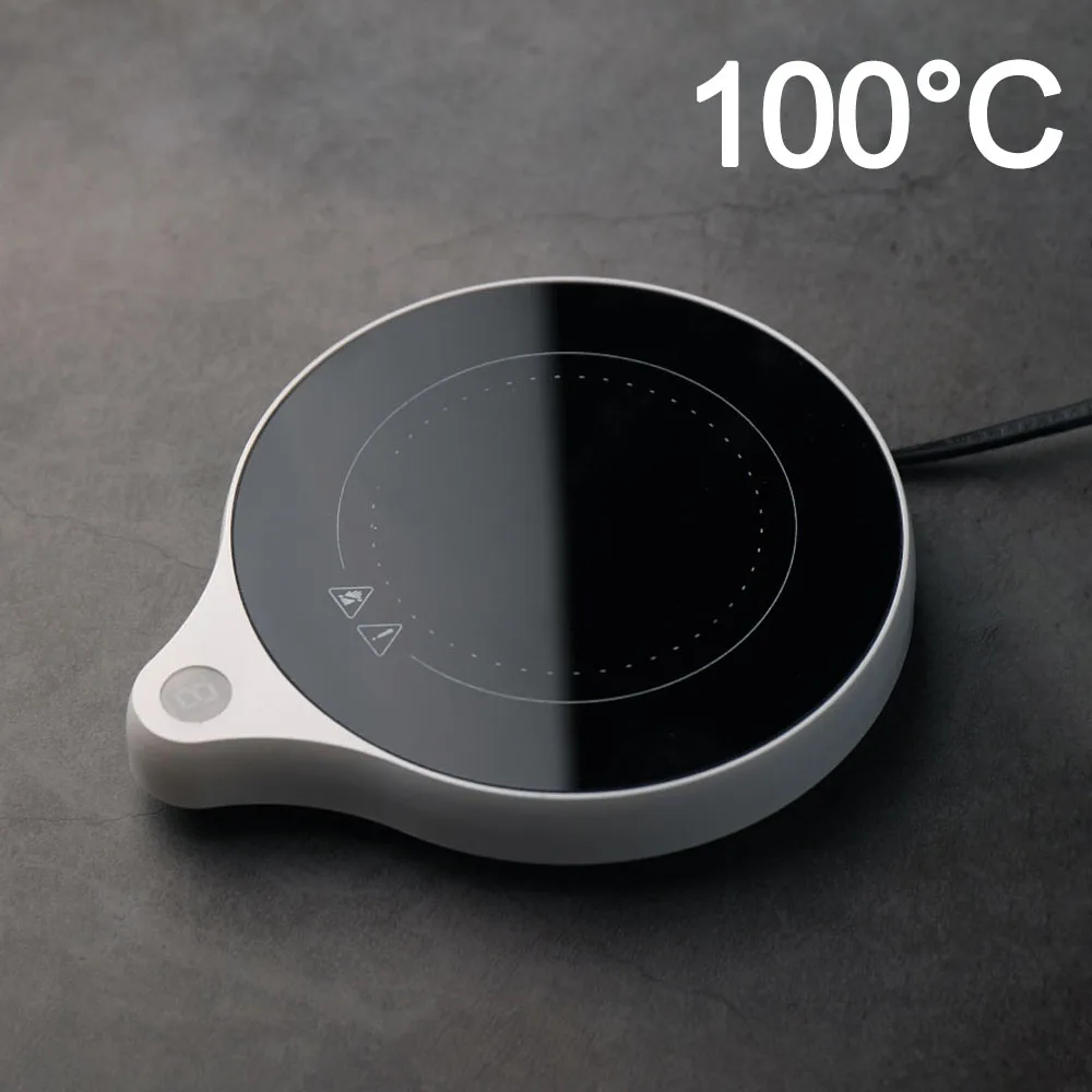 110V 220V Cup Heater Mug Warmer 100°C Hot Tea Makers 5 Gear Temperature Warmer Coaster Heater for Coffee Milk Tea Heating Pad