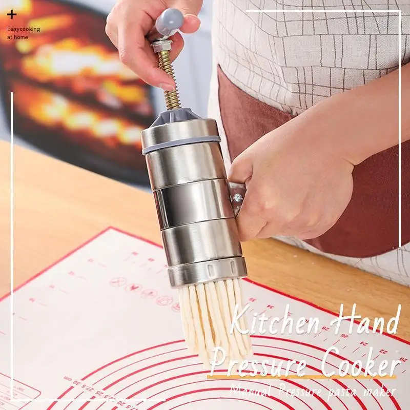 Stainless Steel Noodle Maker For Home Use, Manual Pasta Maker