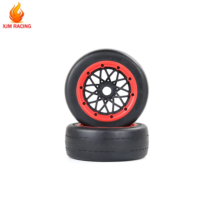 

Front or Rear on Road Complete Tire 2pc for 1/5 Hpi Rofun Baha Rovan Kingmotor Baja 5b Ss Buggy Rc Car Racing Toys Parts