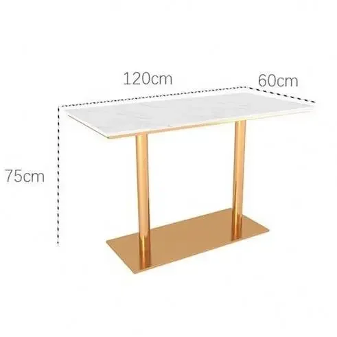 Modern Nordic Dining Room Dinner Table Cafe Restaurant Coffee Shop Furniture Dining Table Set with Chair