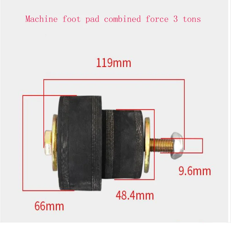 Forklift Machine Foot Pad, Engine Pad, Buffer Pad, Shock-absorbing Block, Rubber Pad, Bracket Pad, Suitable For Hangcha Heli Lon 2pcs tailgate hinge buffer rubber for byd e3 dm i had 5604815 trunk door lid hinge buffer block damping rubber pad particles