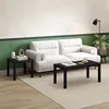 Classic Simple Coffee Table for Living Room, 38.98 (W) x 17.52 (H) x 18.9 (D) Inches, Black 2
