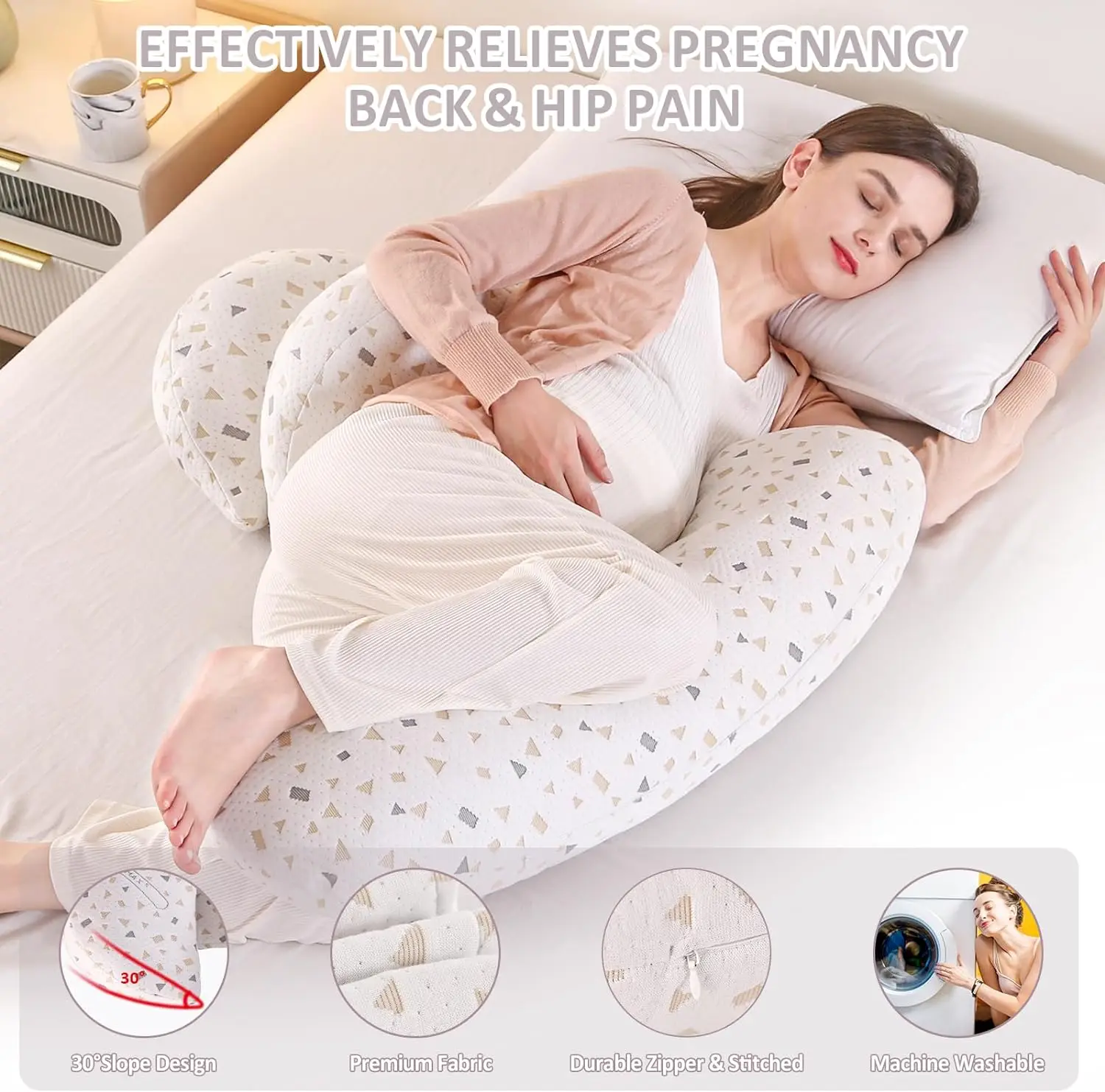 Pregnancy pillow body support lumbar pillow side sleeping pillow pregnancy  care abdomen pregnancy pillow cushion