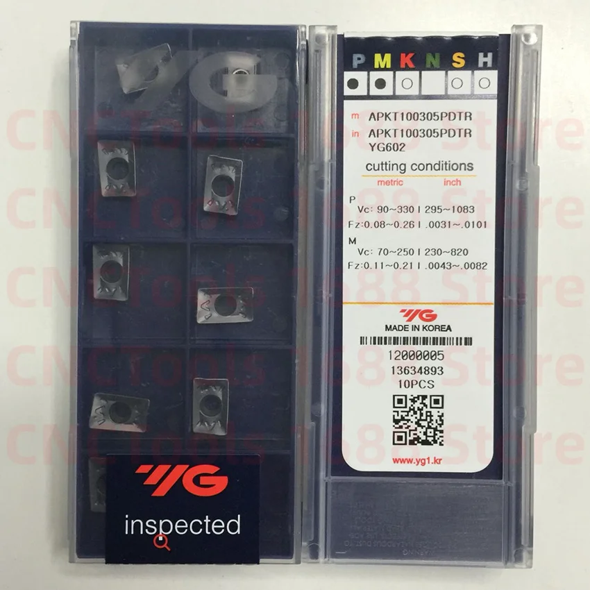 

APKT100305PDTR APKT100308PDTR APKT160404PDTR APKT160408PDTR YG602 APKT160412PDTR YG602 Milling Carbide Insert For APKT