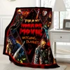 1PC Horror Movie Blanket Flannel Bed Blanket Comfortable Plush Fleece Blanket Nap Blanket Creative Gift 1