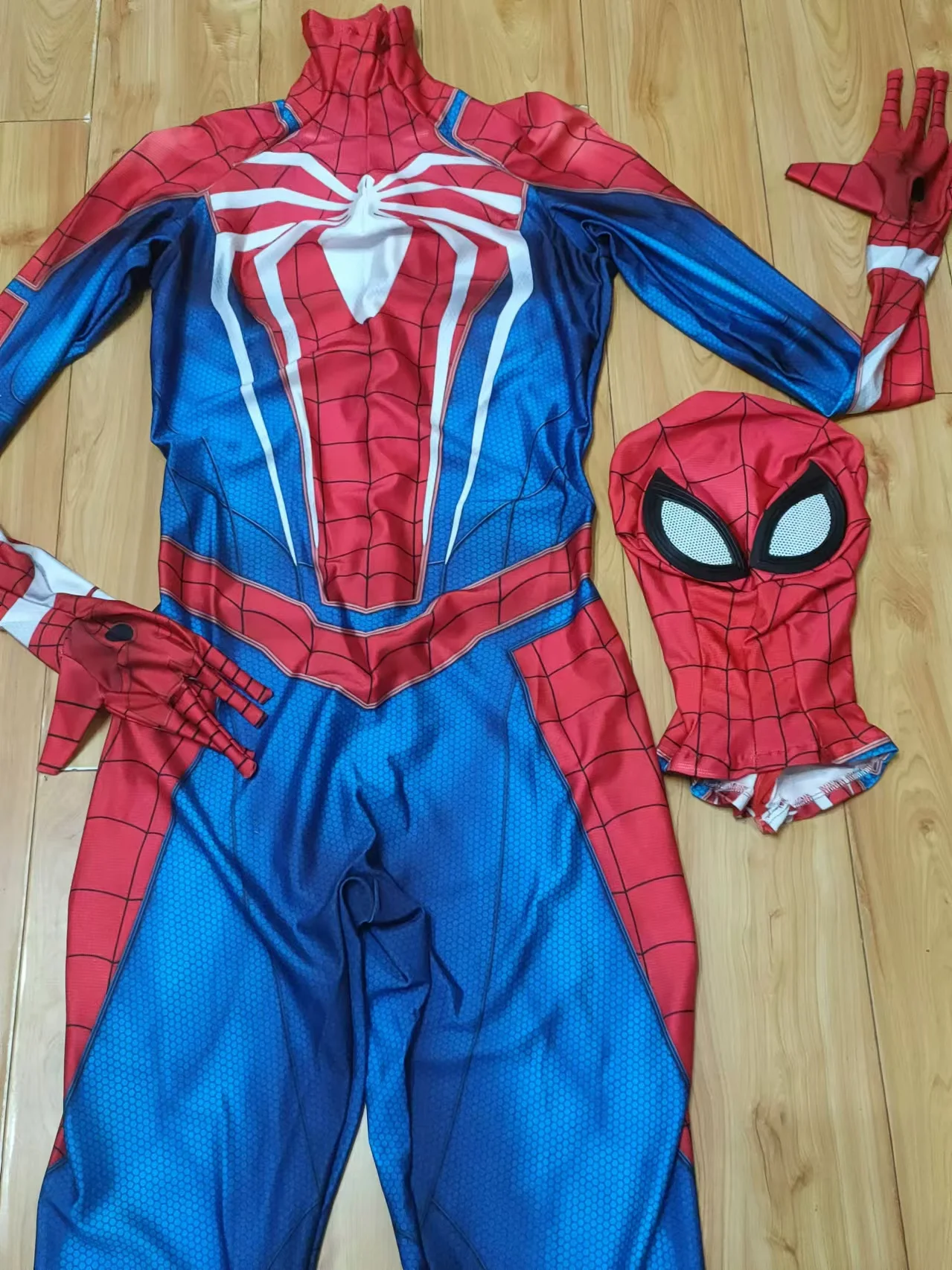 PS4 Punk Spider-Man Cosplay Costume 3D Print Spider Man Zentai For Adult & Kids - Foto 9