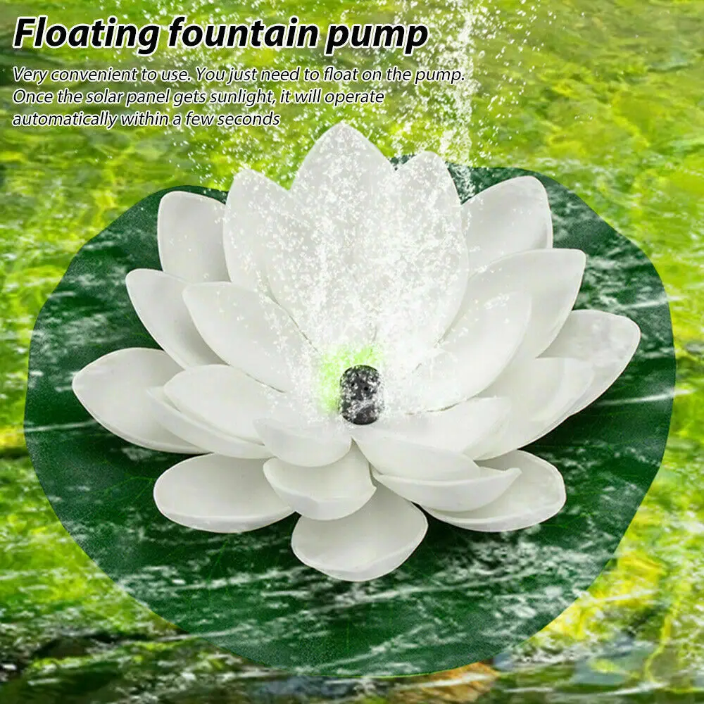Solar Water Fountain Pond Decoration Waterfall Fountain Outdoor Bird Bath Solar Powered Floating Garden solar fountain solar fountain pump water fountain garden pond fountain solar water pump bird bath bird bath supplies
