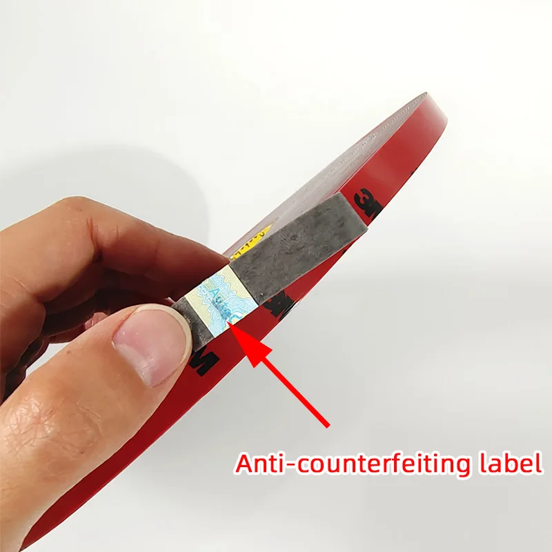 3M 5108 강력 고정 아크릴 그레이 양면 테이프, 고점도 자기 접착 스티커 0.8MM x 33M 두께 가정용 자동차용