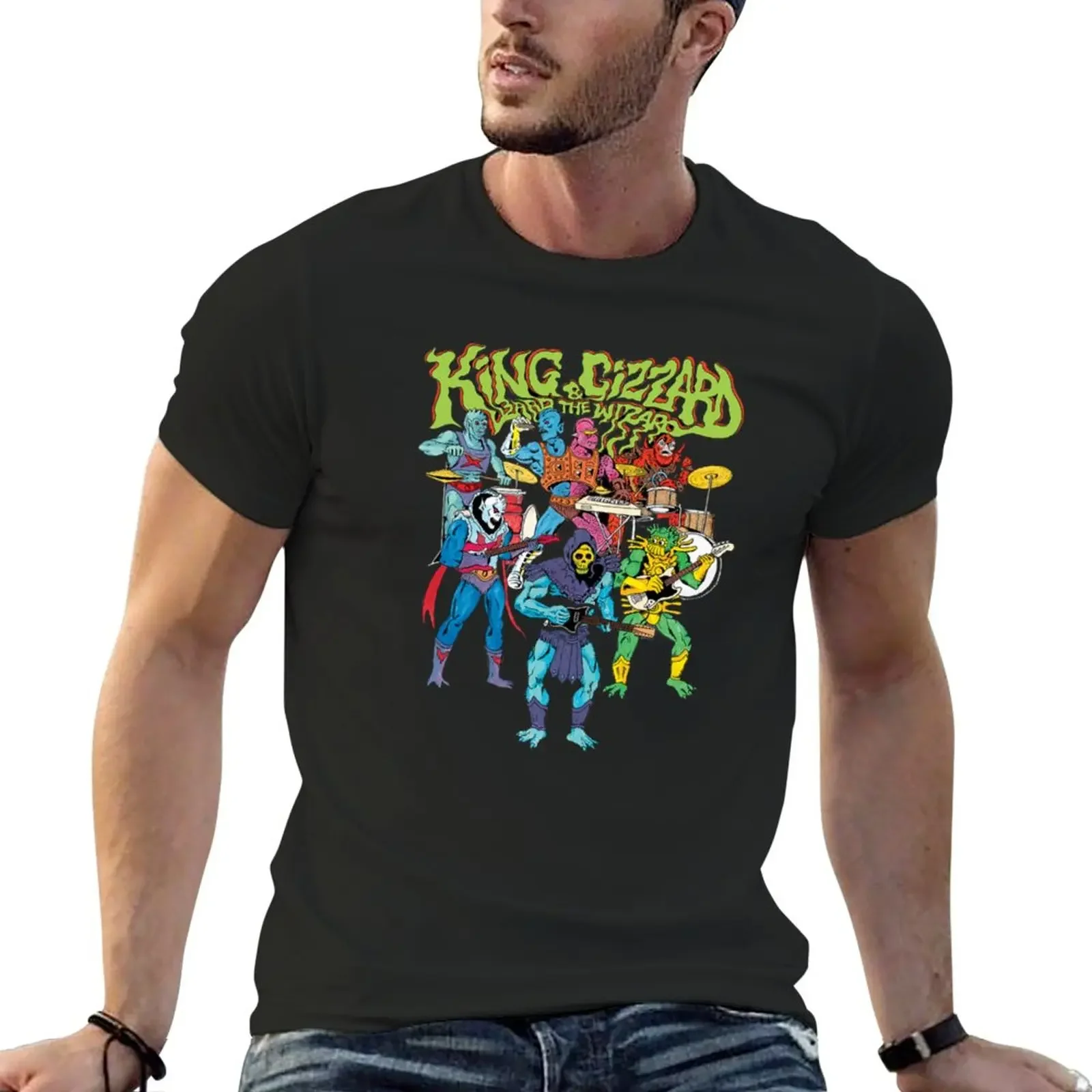 

Gizzard The King 03 футболка корейская мода винтажные мужские футболки