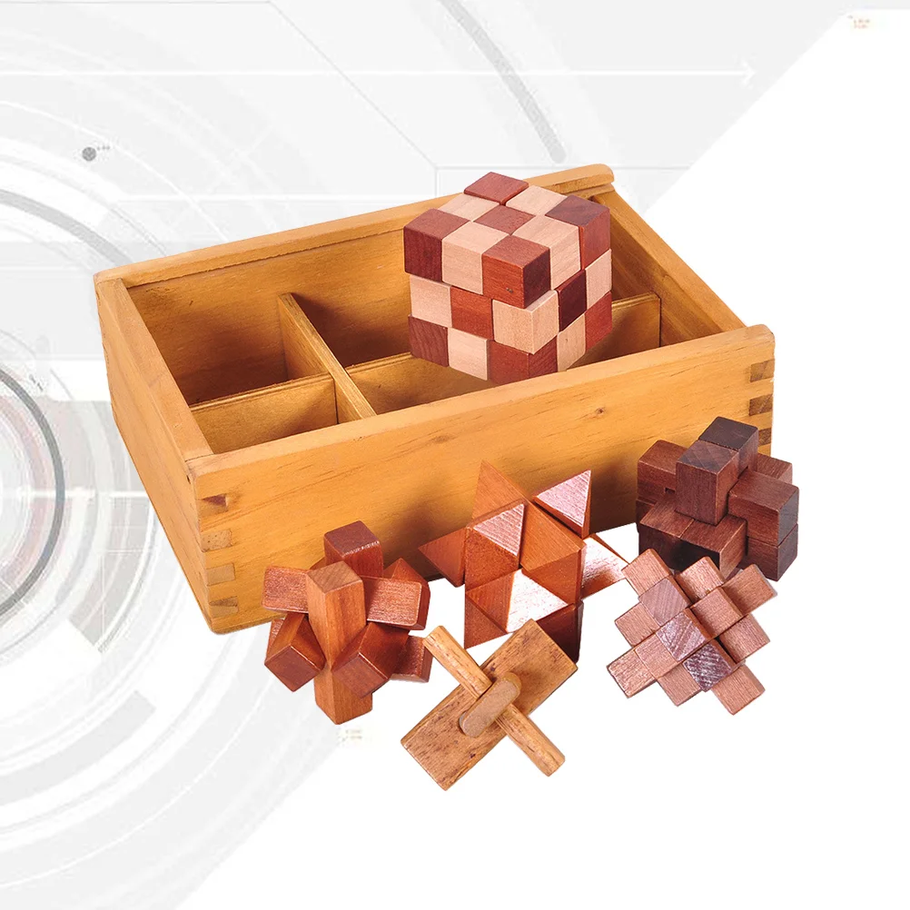 

Головоломка 3D IQ обучающая головоломка для снятия стресса деревянный пазл-шар Kong Ming Lock Luban пазл с замком для взрослых детей