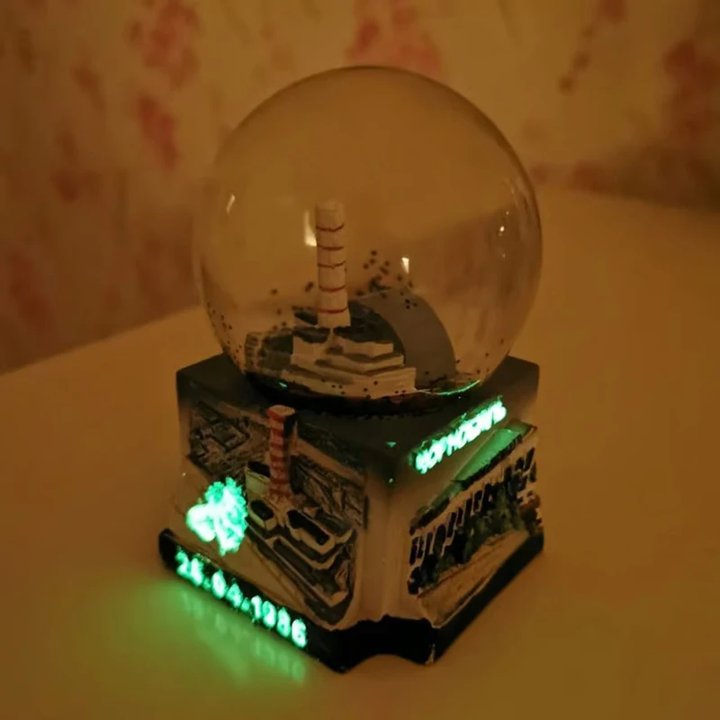 Chernobyl Snow Globe Ukrainian Nuclear Power Plant Tragedy In Pripyat Snow Globe Ornament 1PCS plush toy,nut spice grinder,ornament crafts,miniature figurines,resin ornaments,miniature ornament,3d printed toy,resin crafts,miniature duck figurines,robot doll