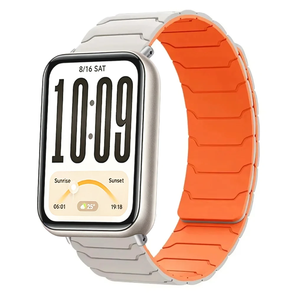 Magnetic Soft Silicone Breathable Watch Strap