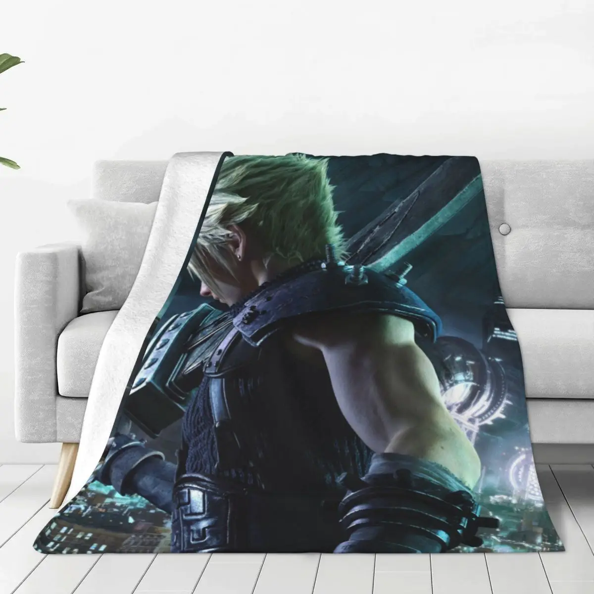

Final Fantasy Vii Remake Blankets 3D printed Art Anime Flannel Awesome Breathable Throw Blanket Chair Covering Sofa Decoration