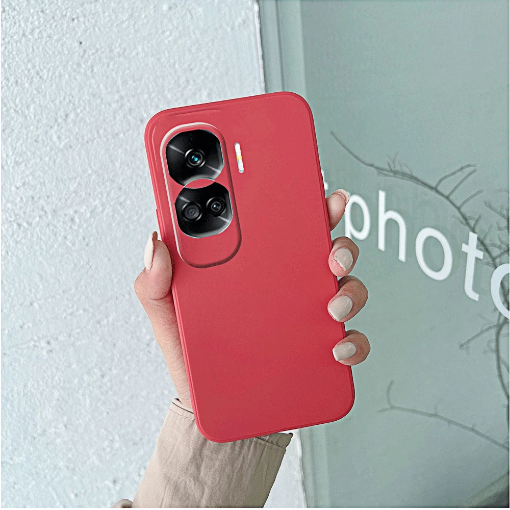Premium Liquid Silicone Phone Case with Camera Lens Protection