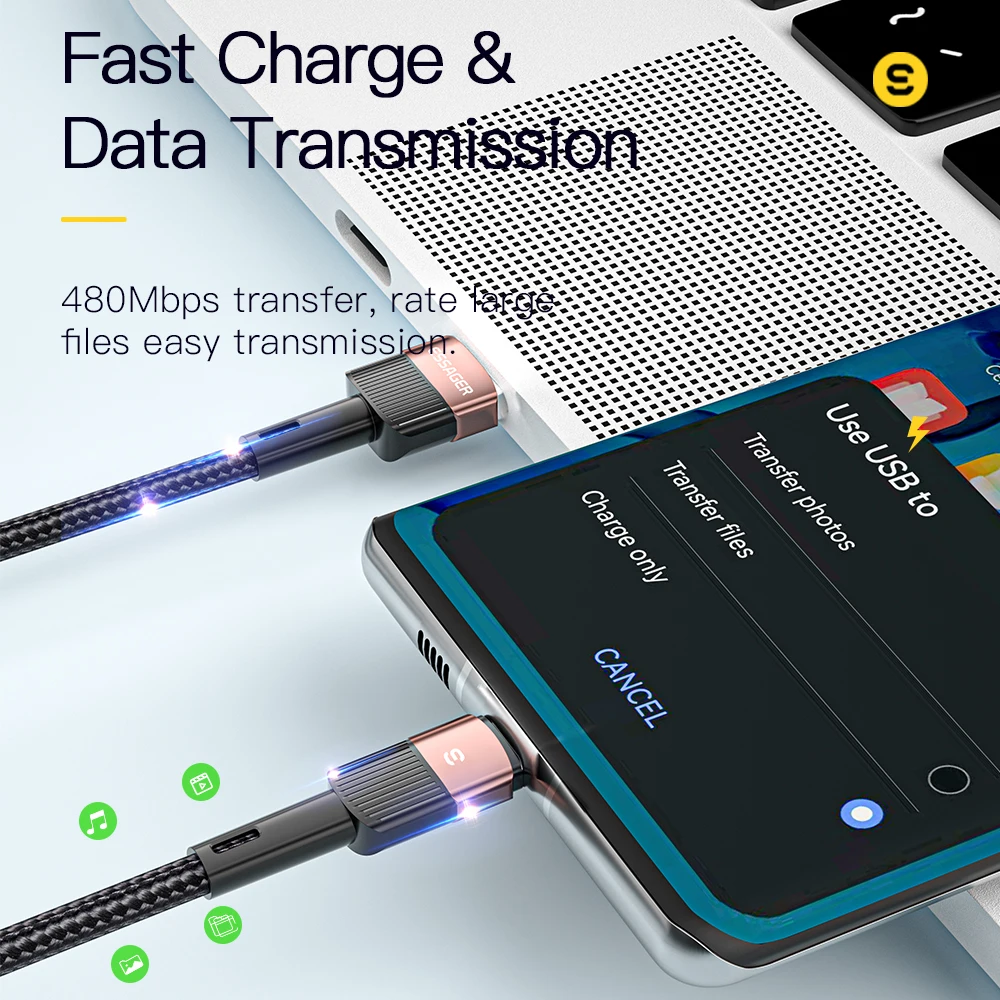 Essager USB Type C Cable 100W Fast Charging